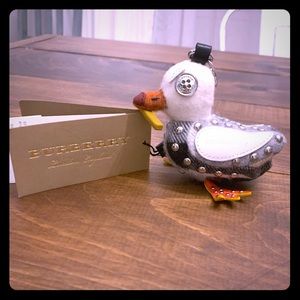 Burberry Multicolor Fabric & Leather Seagull Charm